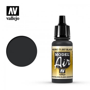 Vallejo Model Air 17ml Black 71057